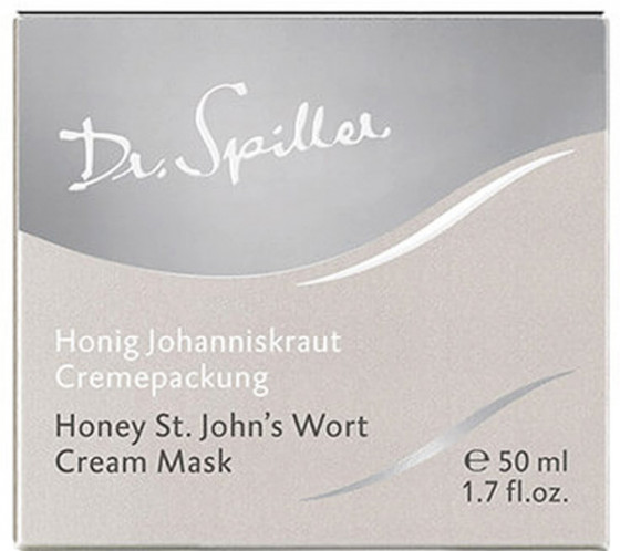 Dr. Spiller Honey St. John’s Wort Cream Mask - Зволожуюча і заспокійлива крем-маска для обличчя