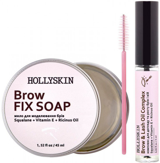 Hollyskin Brow Fix Soap - Мило для моделювання брів - 2