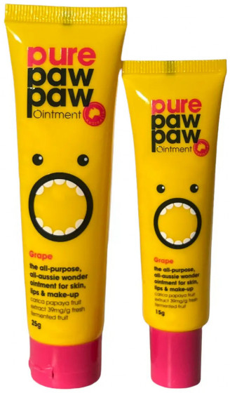 Pure Paw Paw Ointment Grape - Відновлюючий бальзам для губ "Виноград" - 5