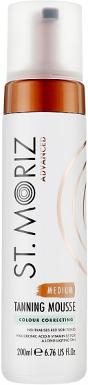 St. Moriz Advanced Colour Correcting Mousse Medium - Автобронзат-мус для середньої шкіри