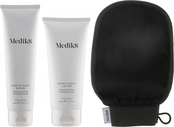 Medik8 Smooth Body Exfoliating Kit - Набір для тіла з АНА-кислотами, для сухої шкіри та гіперкератозу