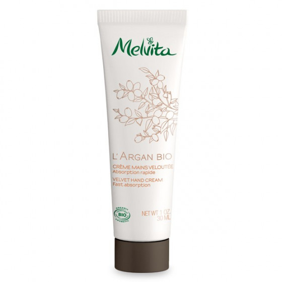 Melvita L'Argan Bio Velvet Hand Cream 30 мл - Ніжний крем для рук з аргановою олією