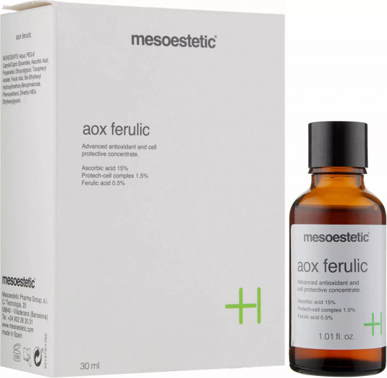 Mesoestetic AOX Ferulic Serum - Антиоксидантна сироватка з феруловою кислотою та вітаміном С - 2