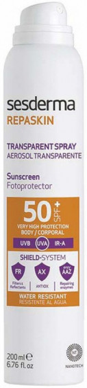 Sesderma Repaskin Transparent Spray SPF50+ - Прозорий сонцезахисний спрей для тіла