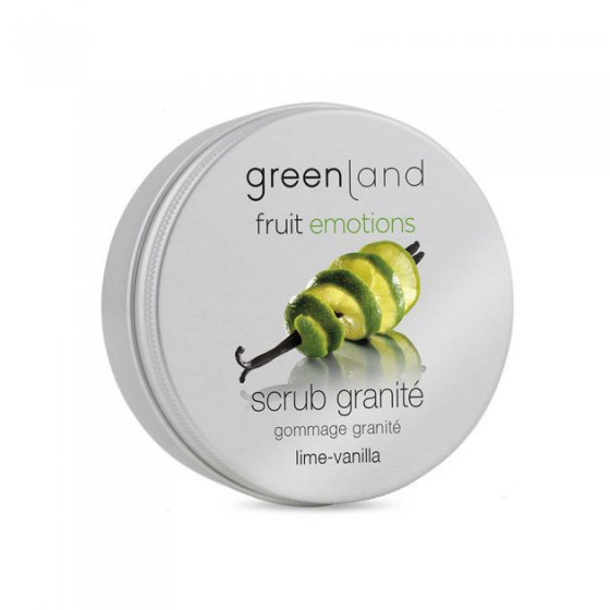 Greenland Fruit Emotions Scrub Granite Lime-Vanilla - Скраб-щербет для тіла Лайм-Ваніль - 1