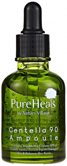 PureHeal's Centella 90 Ampoule - Відновлююча сироватка з екстрактами центели і зеленого чаю