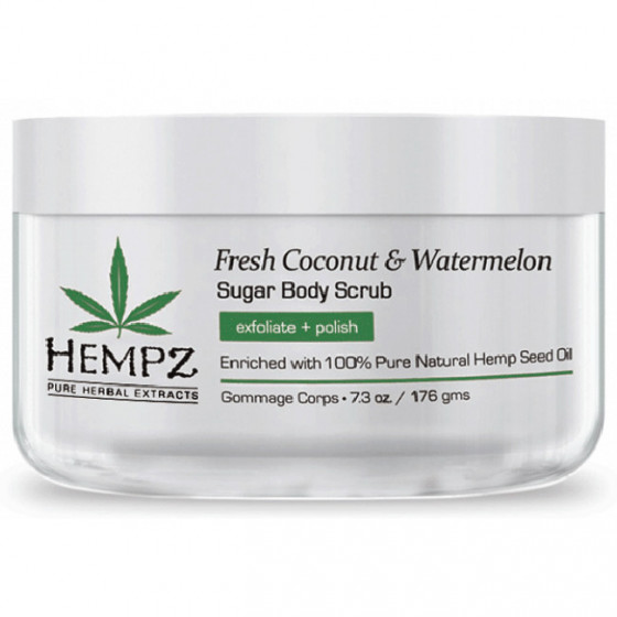 Hempz Fresh Coconut and Watermelon Sugar Body Scrub - Скраб для тіла «Кокос і Кавун"