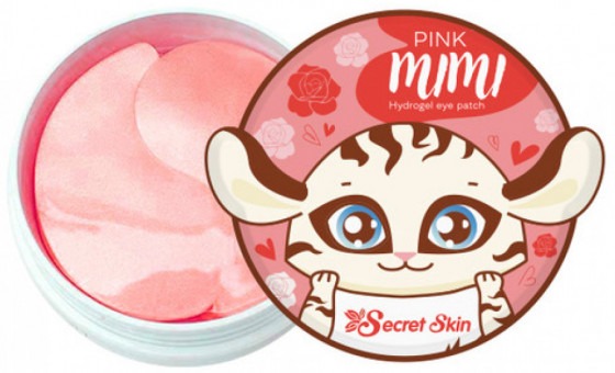 Secret Skin Pink Mimi Hydrogel Eye Patch - Гідрогелеві патчі для очей з дамаською трояндою - 3