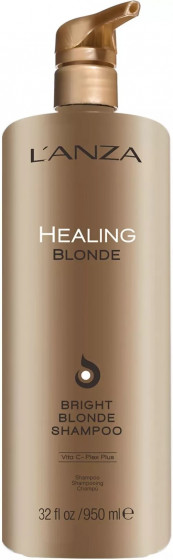 L'anza Healing Blonde Bright Shampoo - Цілющий шампунь для натурального і знебарвленого світлого волосся