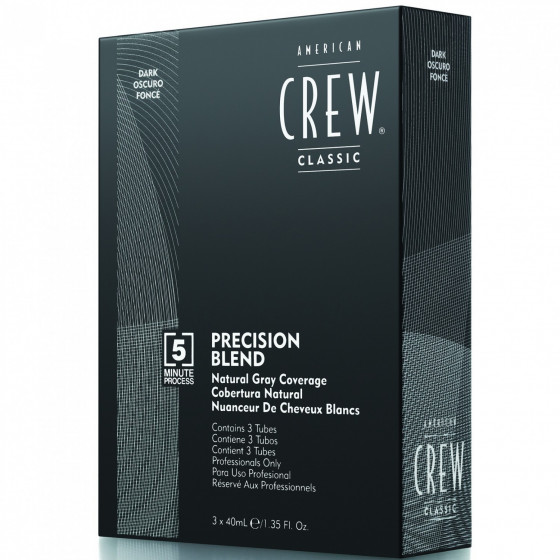 American Crew Precision Blend Dark - Система маскування сивини Темний (рівень 2-3)