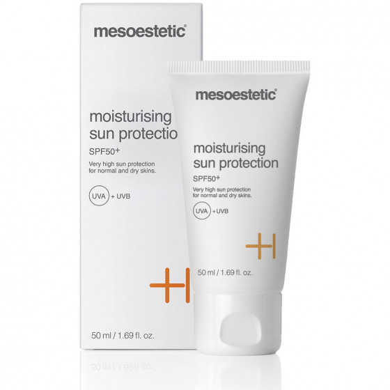 Mesoestetic Moisturising sun protection SPF50+ - Крем для повного захисту від сонця з SPF50