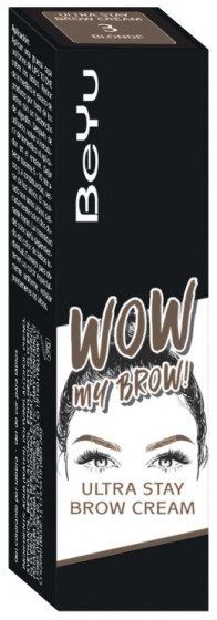 BeYu Wow My Brow Ultra Stay Brow Cream - Рідка підводка для брів - 1