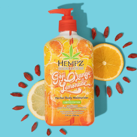 Hempz Goji Orange Lemonade Herbal Body Moisturizer - Молочко для тіла "Годжі і Апельсиновий Лимонад" - 4