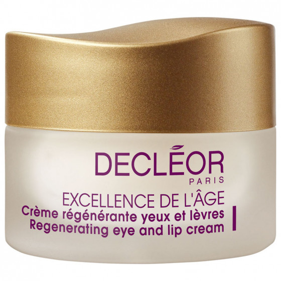 Decleor Excellence De L'age Regenerating Eye and Lip Cream - Оновлюючий антивікової крем для контурів губ і шкіри навколо очей