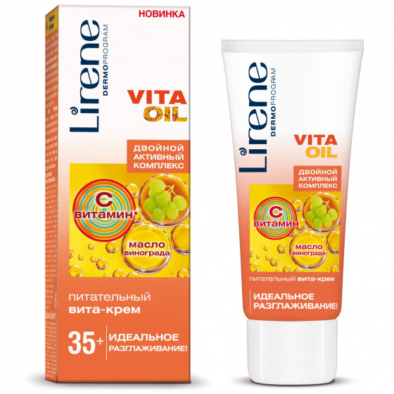 Lirene VitaOil Dual Active Complex 35+ Nourishing Vita-Cream - Поживний віта-крем «Ідеальне розгладження»