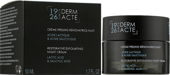 Academie Derm Acte Restorative Exfoliating Night Cream - Нічний відновлювальний крем-ексфоліант - 1