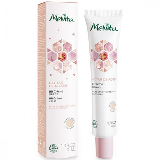 Melvita Nectar De Rose BB Cream - ВВ-крем для обличчя "Рожевий нектар" SPF15