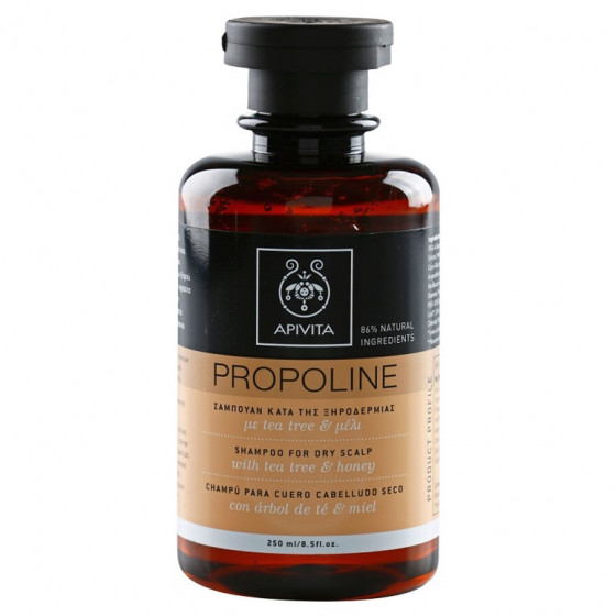 Apivita propoline shampoo for dry scalp with tea tree and honey - Шампунь для сухої шкіри голови з чайним деревом і медом