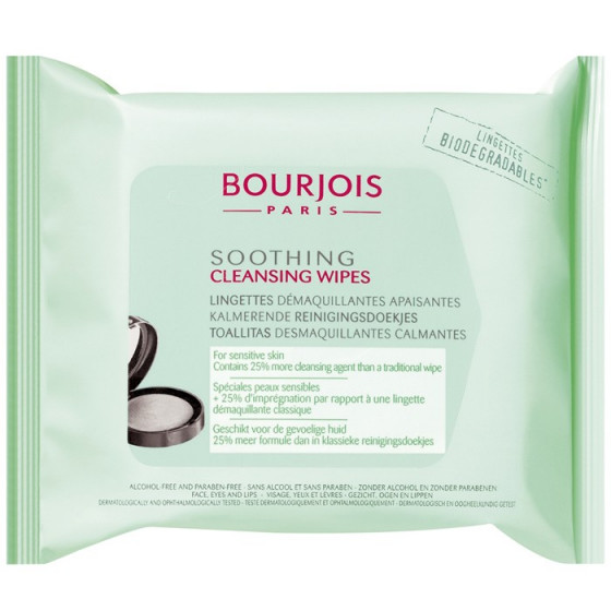 Bourjois Soothing Cleansing Wipes - Серветки для зняття макіяжу