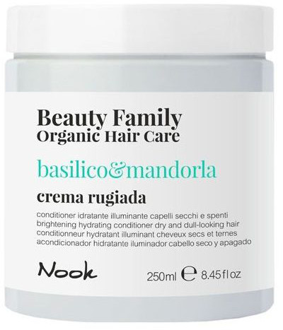 Nook Beauty Family Organic Basilico & Mandorla Crema Rugiada - Кондиціонер "Яскравість, Зволоження і Блиск "для сухого, тьмяного волосся