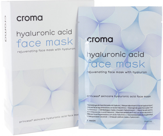 Croma Face Mask with Hyaluronic Acid - Маска для обличчя з гіалуроновою кислотою