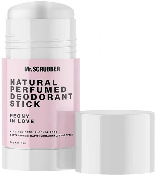 Mr.Scrubber Natural Perfumed Deodorant Stick "Peony In Love" - Натуральний парфумований дезодорант