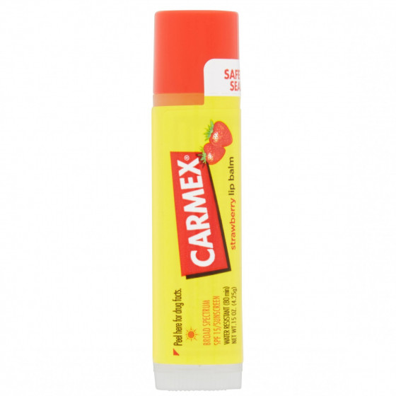 Carmex Lip Balm Stick SPF15 Strawberry SPF15 - Бальзам для губ з ароматом полуниці в стике - 2
