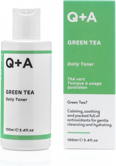 Q+A Green Tea Daily Toner - Заспокійливий тонер для обличчя із зеленим чаєм - 1