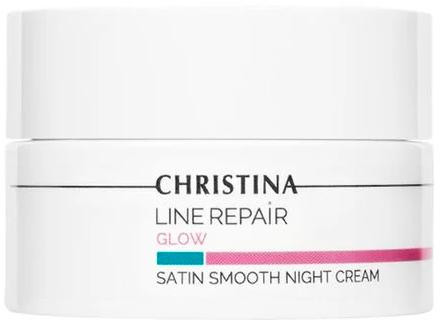 Christina Line Repair Glow Satin Smooth Night Cream - Нічний крем для обличчя "Гладкість сатину"
