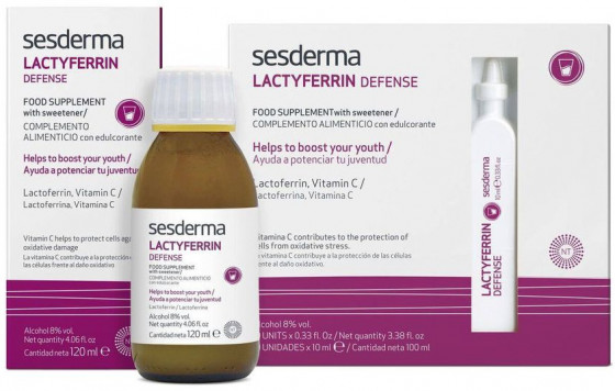 Sesderma Lactyferrin Ampoules Food Supplement Drinkable - Питна добавка - 1