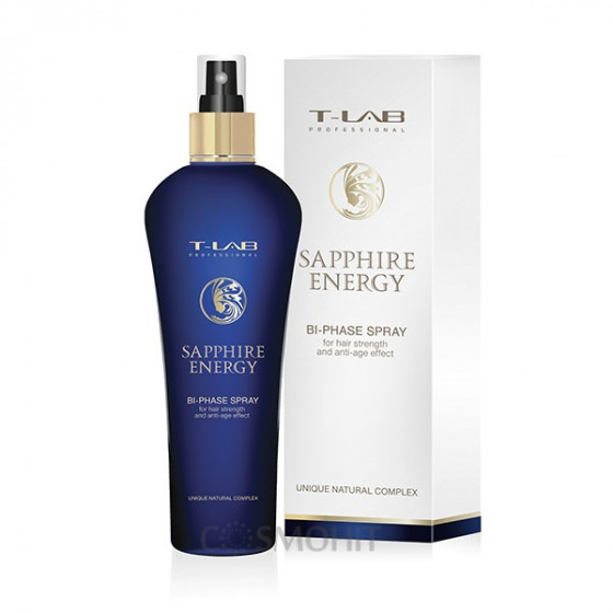 T-LAB Professional Sapphire Energy Bi-phase Spray - Двофазний антивікової спрей для сили волосся - 1