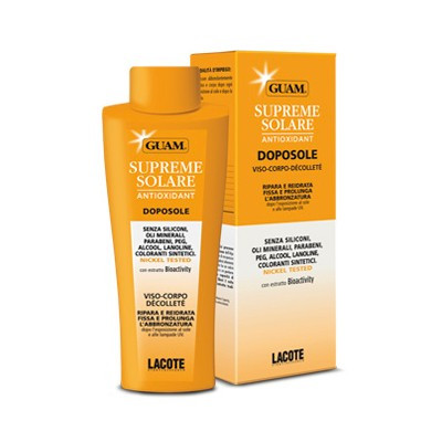 GUAM Supreme Solare viso-corpo-décolleté Doposole lenitivo e delicato - Крем після засмаги з антиоксидантною дією