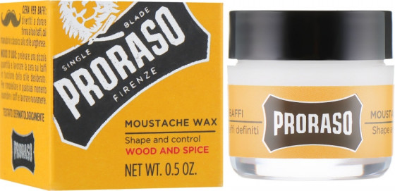 Proraso Moustache Wax Wood & Spice - Віск для вусів - 1