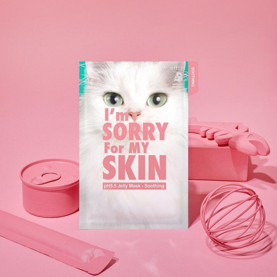 Ultru I'm Sorry For My Skin pH5.5 Jelly Mask Soothing - Тканинна маска для обличчя - 1