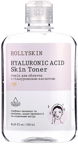 Hollyskin Hyaluronic Acid Skin Toner - Тонік для обличчя з гіалуроновою кислотою - 1