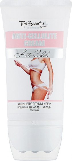 Top Beauty Anti-Cellulite Cream - Крем для тіла "Жар-холод" з масажними роликами