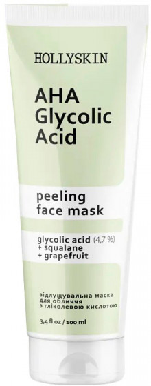 Hollyskin Glycolic AHA Acid Face Mask - Маска для обличчя з гліколевою кислотою