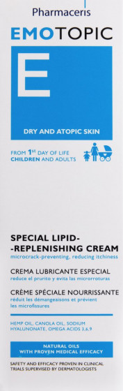 Pharmaceris E Emotopic Special Lipid-Replenishing Cream - Спеціальний крем для обличчя та тіла - 2