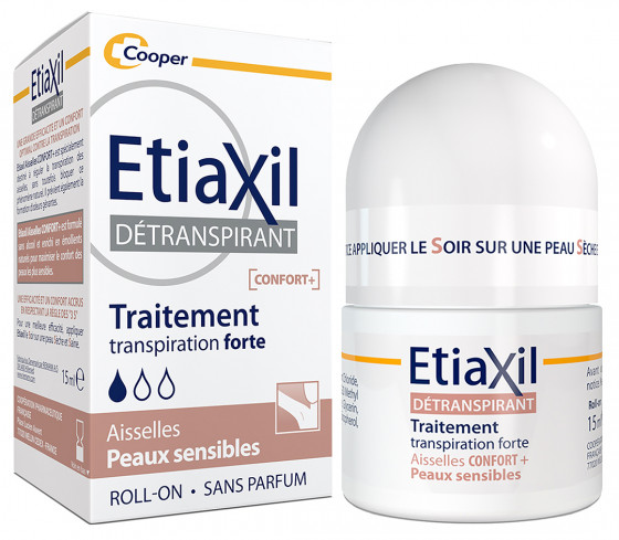 Etiaxil Antiperspirant Confort Plus for Sensitive Skin - Антиперспірант тривалої дії для чутливої ​​шкіри