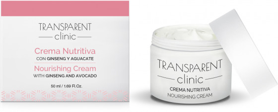 Transparent Clinic Nourishing Cream - Живильний крем для обличчя з женьшенем та авокадо