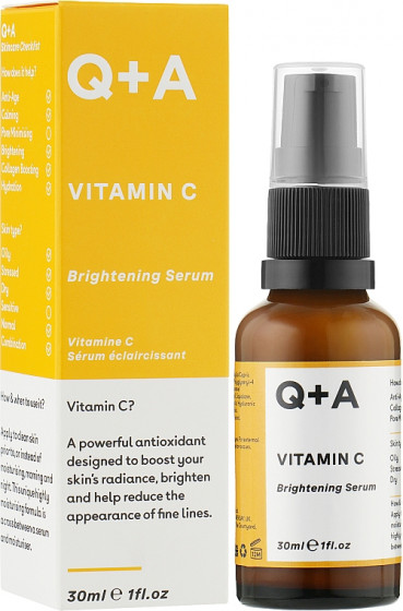 Q+A Vitamin C Brightening Serum - Освітлююча сироватка для обличчя з вітаміном C - 1