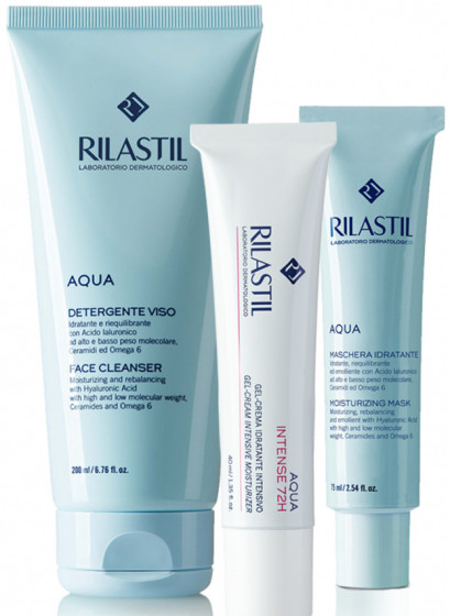 Rilastil Aqua Gel-Cream Intensive Moisturizer - Гель-крем для інтенсивного зволоження шкіри обличчя протягом 72 годин - 5