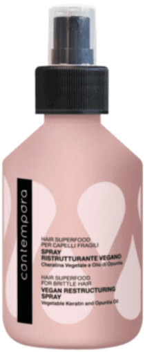 Barex Contempora Hair Superfood For Brittle Hair Vegan Restructuring Spray - Спрей, що реструктурує з рослинним кератином і олією опунції