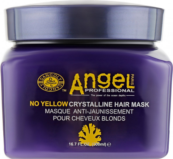 Angel Professional No Yellow Crystalline Hair Mask - Маска для нейтралізації жовтого пігменту