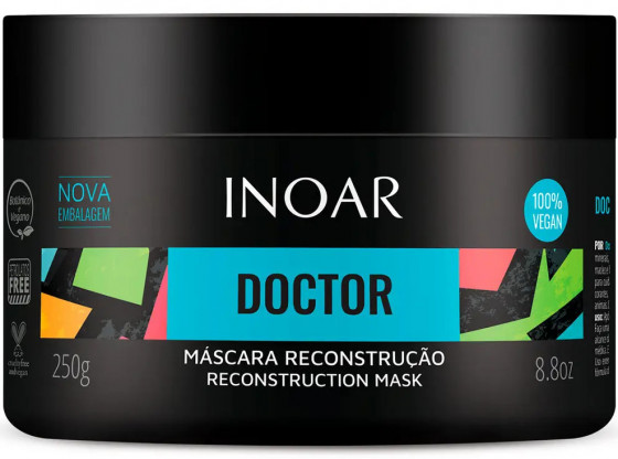 Inoar Doctor Reconstruction Mask - Маска-реконструктор для волосся з протеїнами зародків вівса та пшениці