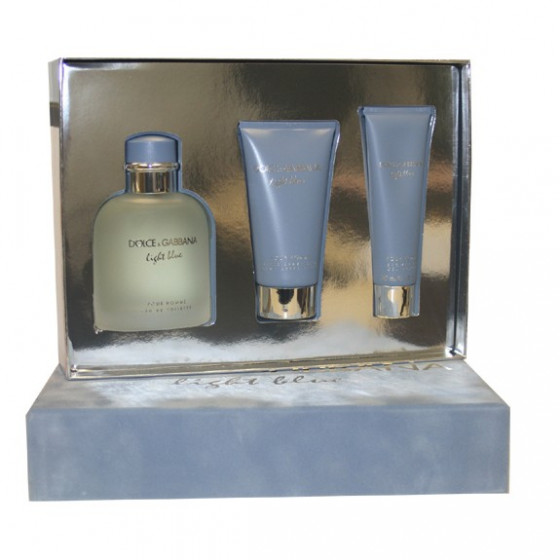 Dolce & Gabbana Light Blue Pour Homme - (EDT75+S/G50+BALM50)