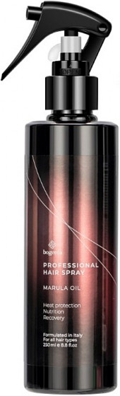 Bogenia Professional Marula Oil Hair Spray - Термозахисний спрей для волосся з маслом марули