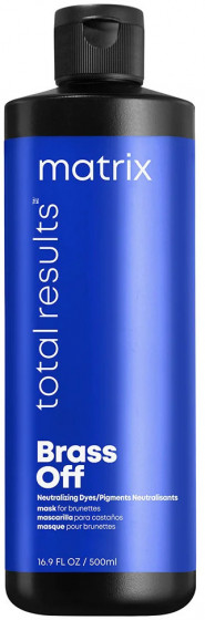 Matrix Total Results Brass Off Hair Mask - Маска для нейтралізації небажаних мідних півтонів волосся відтінків шатен та темний блонд