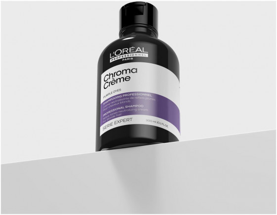 L'Oreal Professionnel Serie Expert Chroma Creme Purple Dyes Professional Shampoo - Шампунь для нейтралізації жовтих відтінків волосся кольору блонд - 1