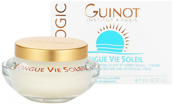 Guinot Longue Vie Soleil Youth Cream Before And After Sun Face - Крем для обличчя для молодої шкіри до і після засмаги - 1